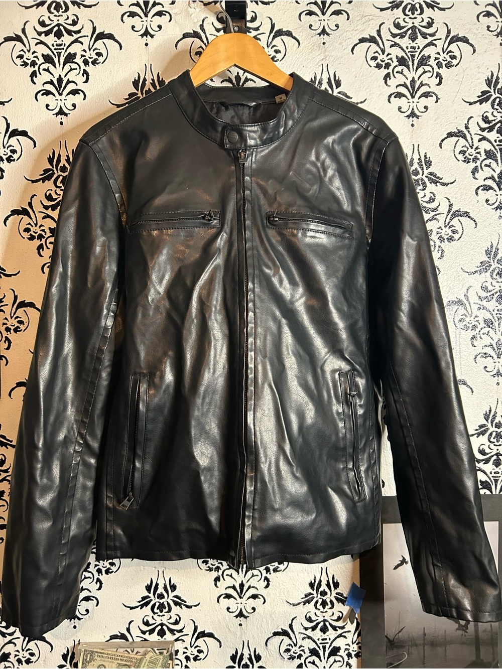 Men’s Levi's Black Polyvinyl Bomber Jacket
